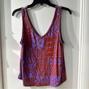 GUC Fighting Eel La Martira Double V-Neck Tank in Vintage Block